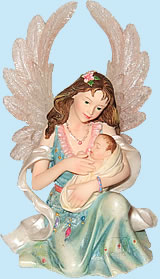 Engelfigur mit Baby