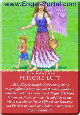Engel Tageskarte frische Luft