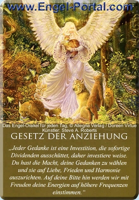 Engel Tageskarte Gesetz der Anziehung