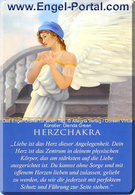 Engel Tageskarte Herzchakra