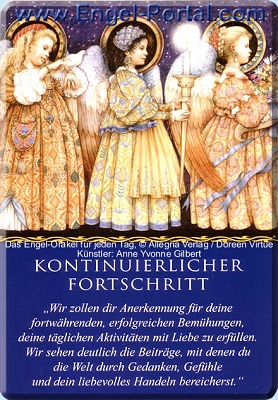 Engel Tageskarte kontinuierlicher Fortschritt