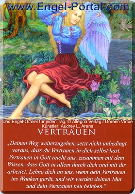 Engel Tageskarte Vertrauen