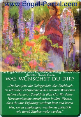 Engel Tageskarte was wünscht du dir