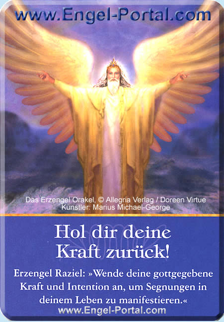 Erzengel Raziel Tageskarte heute