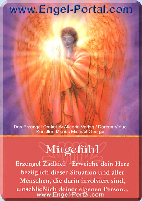 Erzengel Zadkiel Tageskarte morgen