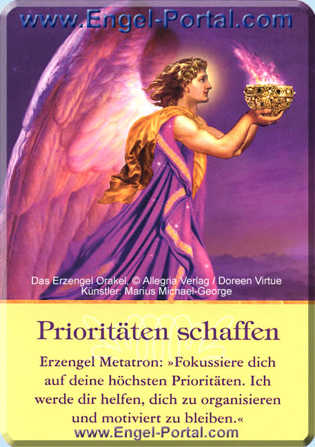 Erzengel Metatron Tageskarte morgen