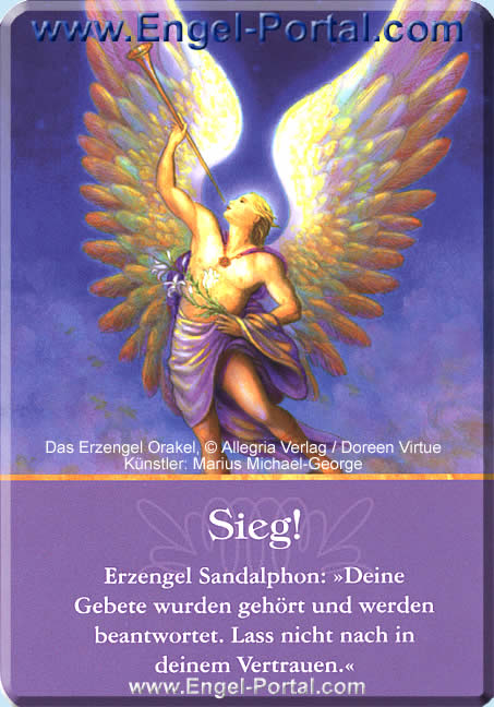 Erzengel Sandalphon Tageskarte morgen